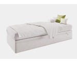 Polsterbett 90x200 cm, Jugendbett mit Bettkasten, Hotelbett HUGO 1R Polsterbett 90x200 cm, Jugendbett mit Bettkasten, Hotelbett HUGO 1R