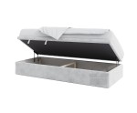 Polsterbett 120x200 cm, Jugendbett mit Bettkasten, Hotelbett, HUGO 1R