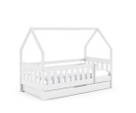 HAUSBETT 80x190 cm mit Schublade und Rausfallschutz, Holzbett, Kinderbett in drei Farbvarianten, TYMEK 2 HAUSBETT 80x190 cm mit Schublade und Rausfallschutz, Holzbett, Kinderbett in drei Farbvarianten, TYMEK 2