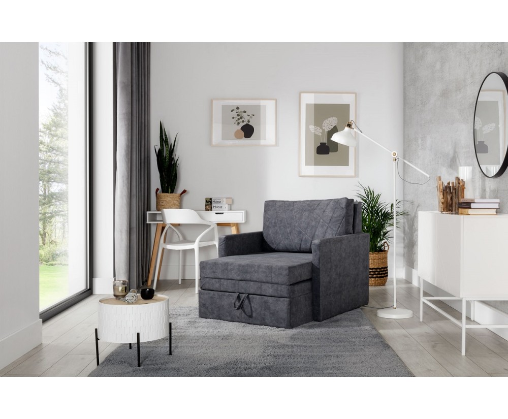 Kleines 1-Sitzer-Sofa, einfach ausziehbar, mit Schlaffunktion, LUCA