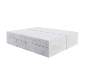 Boxspringbett 140x200 cm, Ehebett, Hotelbett, ohne Kopfteil für Dachschräge, LUXOR 1M