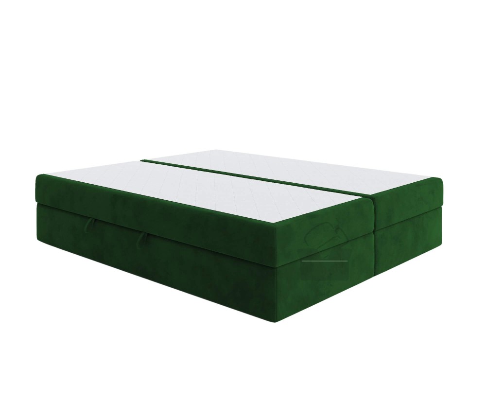 Boxspringbett 140x200 cm, Ehebett, Hotelbett, ohne Kopfteil, LUXOR 1M