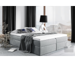 Boxspringbett 140x200 cm, Ehebett, Hotelbett, ohne Kopfteil für Dachschräge, LUXOR 1M